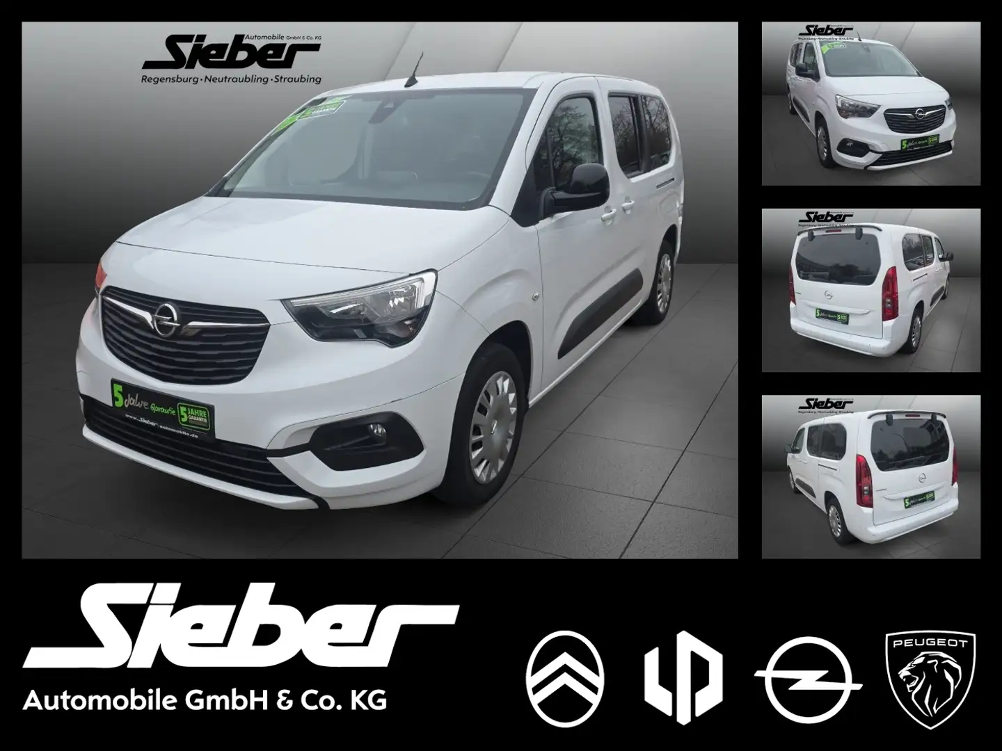 Opel Combo Life 1.5 D Elegance *PDC*Tempomat*Klima* Blanc - 1