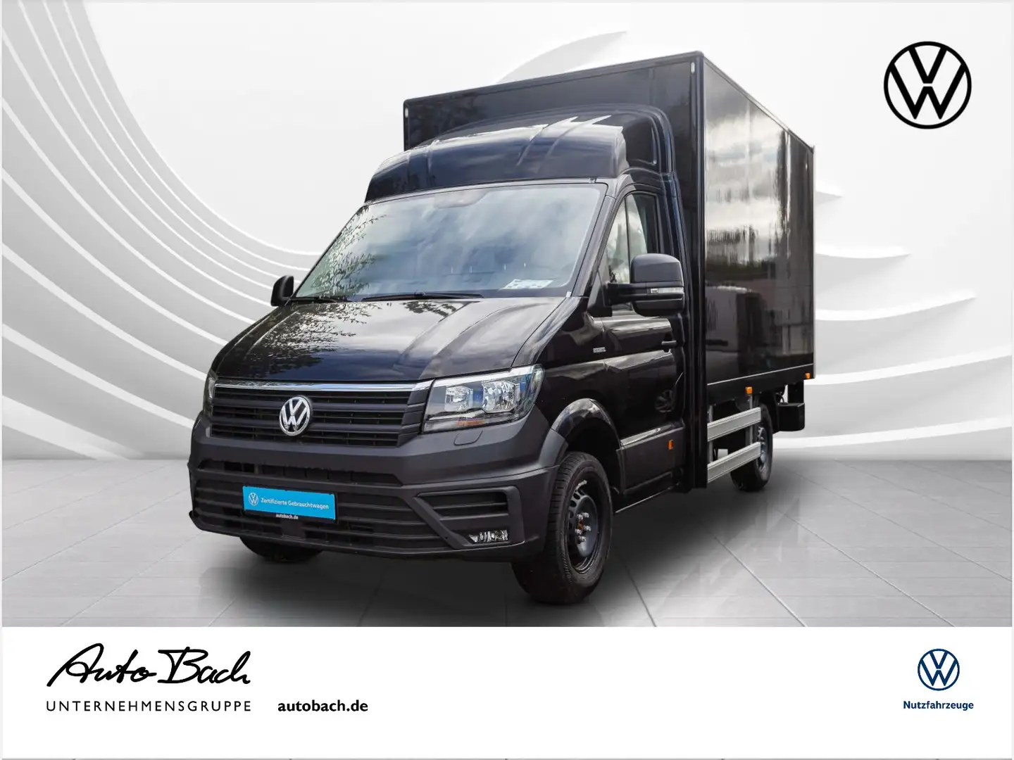 Volkswagen Crafter 35 Palfinger Koffer + Ladebordwand, Navi Schwarz - 1