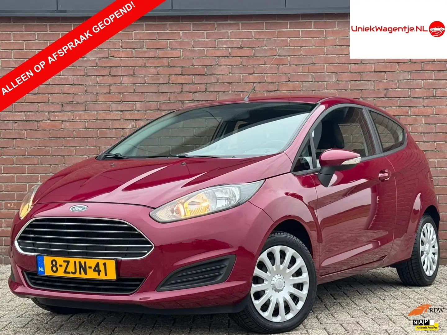 Ford Fiesta 1.0 Style | NL-AUTO! | DEALER OH! | DB. RIEM VV! Rouge - 1