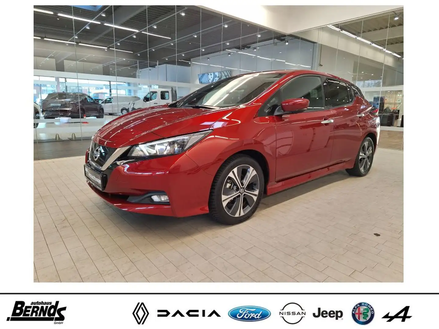 Nissan Leaf 40 kWh N-Connecta NAVI 360-KAMERA WINTER PKT KLIMA Czerwony - 1