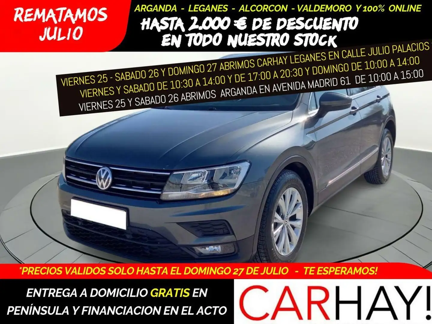 Volkswagen Tiguan 2.0TDI R-Line 4Motion DSG 110kW Grigio - 1