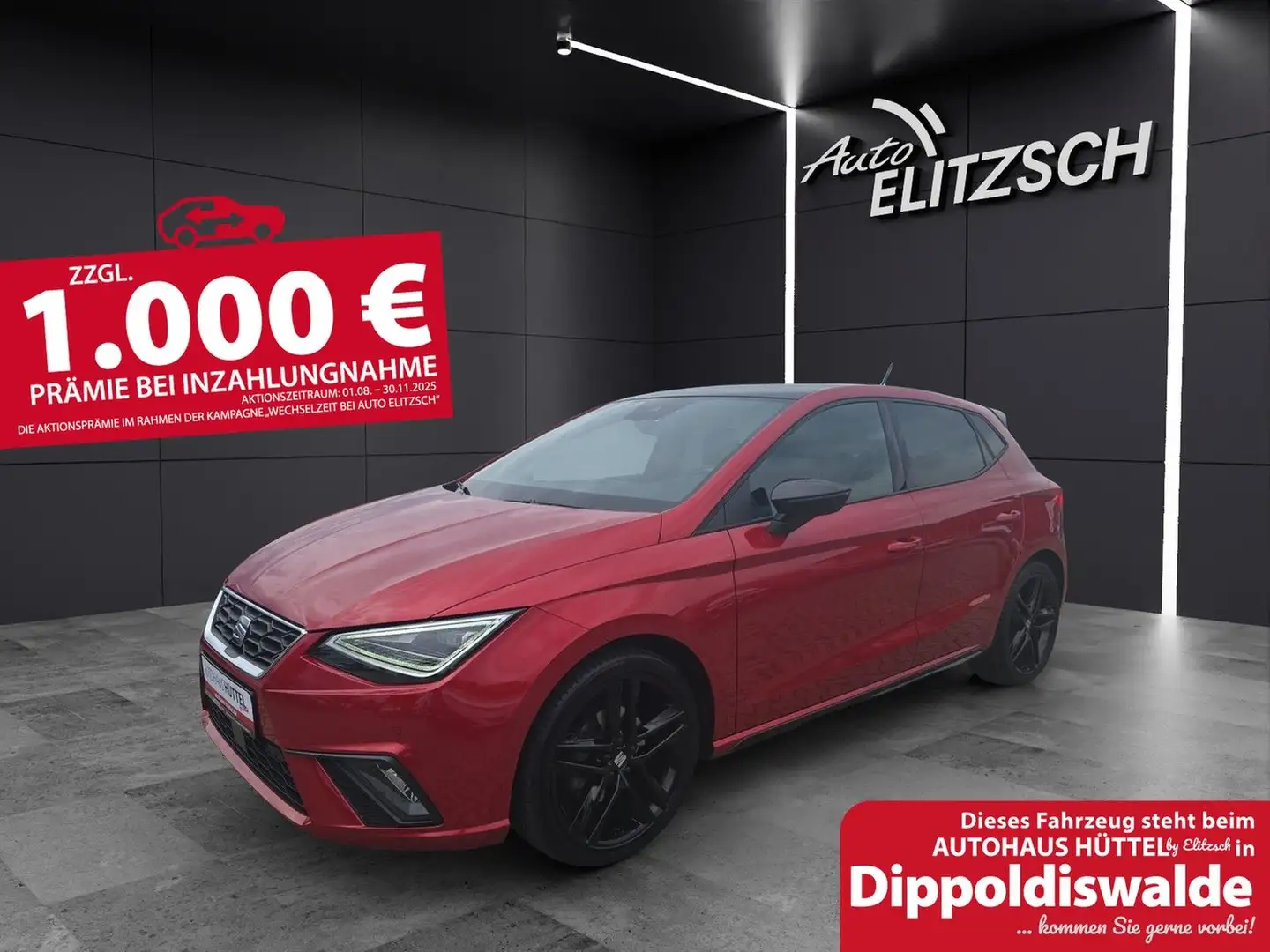 SEAT Ibiza 1.0TSI FR Pro-Black-Edition LED AHK Navi A Rouge - 1