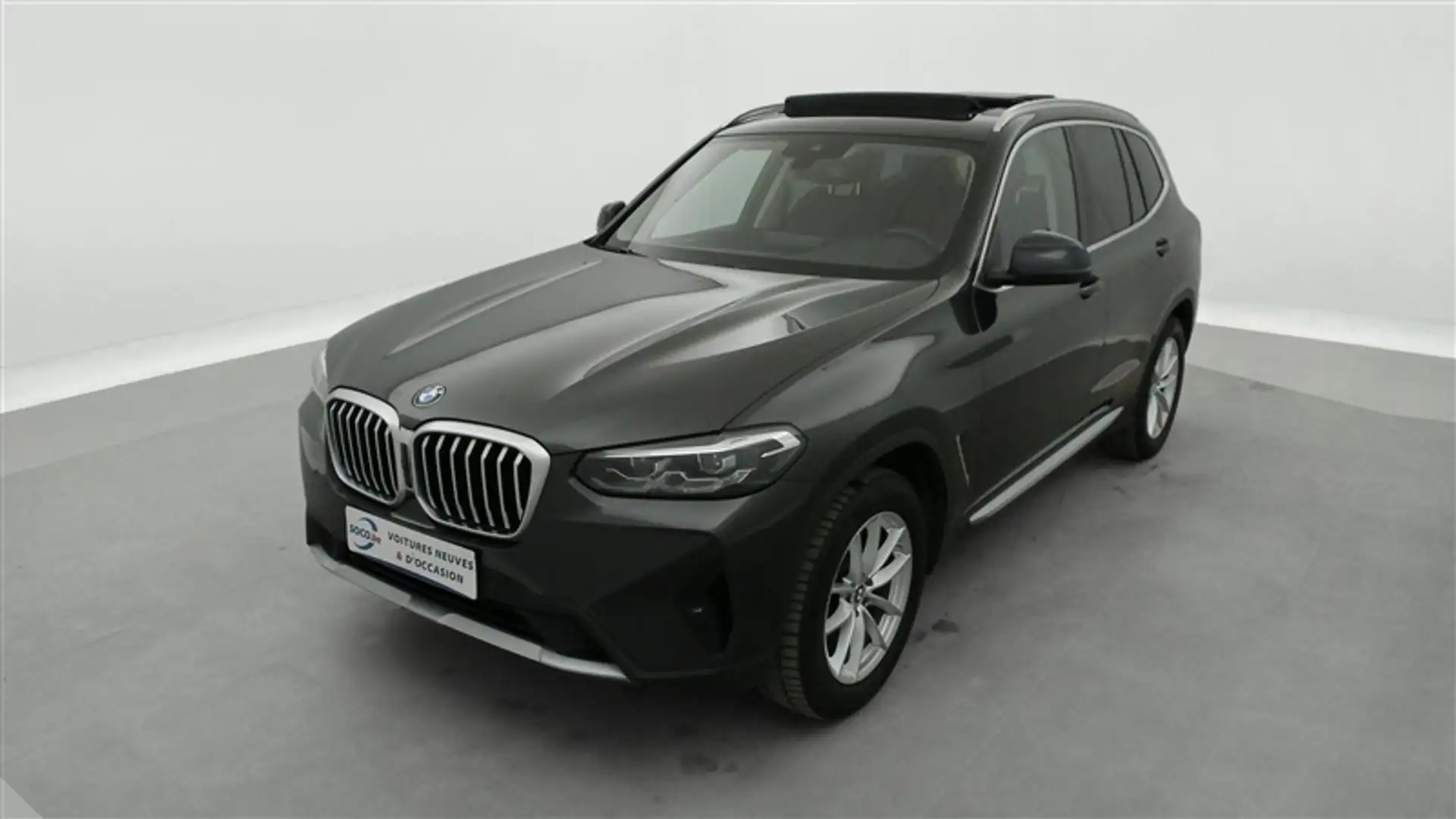 BMW X3 2.0 dA sDrive18 MHEV CUIR/NAVI/TO PANO/FULL LED Grijs - 1
