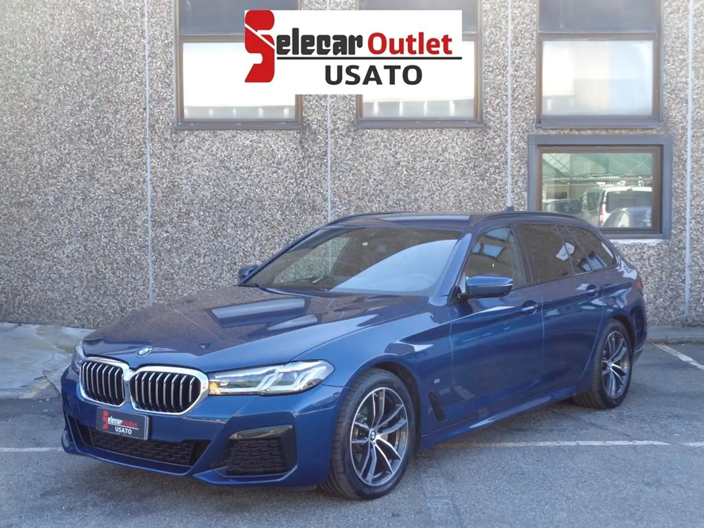 BMW 520 Serie 5 520d 48V xDrive Touring Msport auto Bleu - 1
