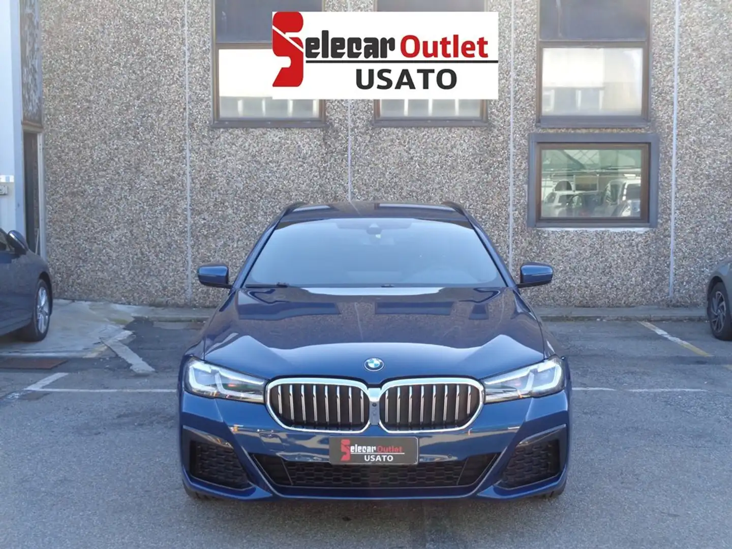 BMW 520 Serie 5 520d 48V xDrive Touring Msport auto Bleu - 2