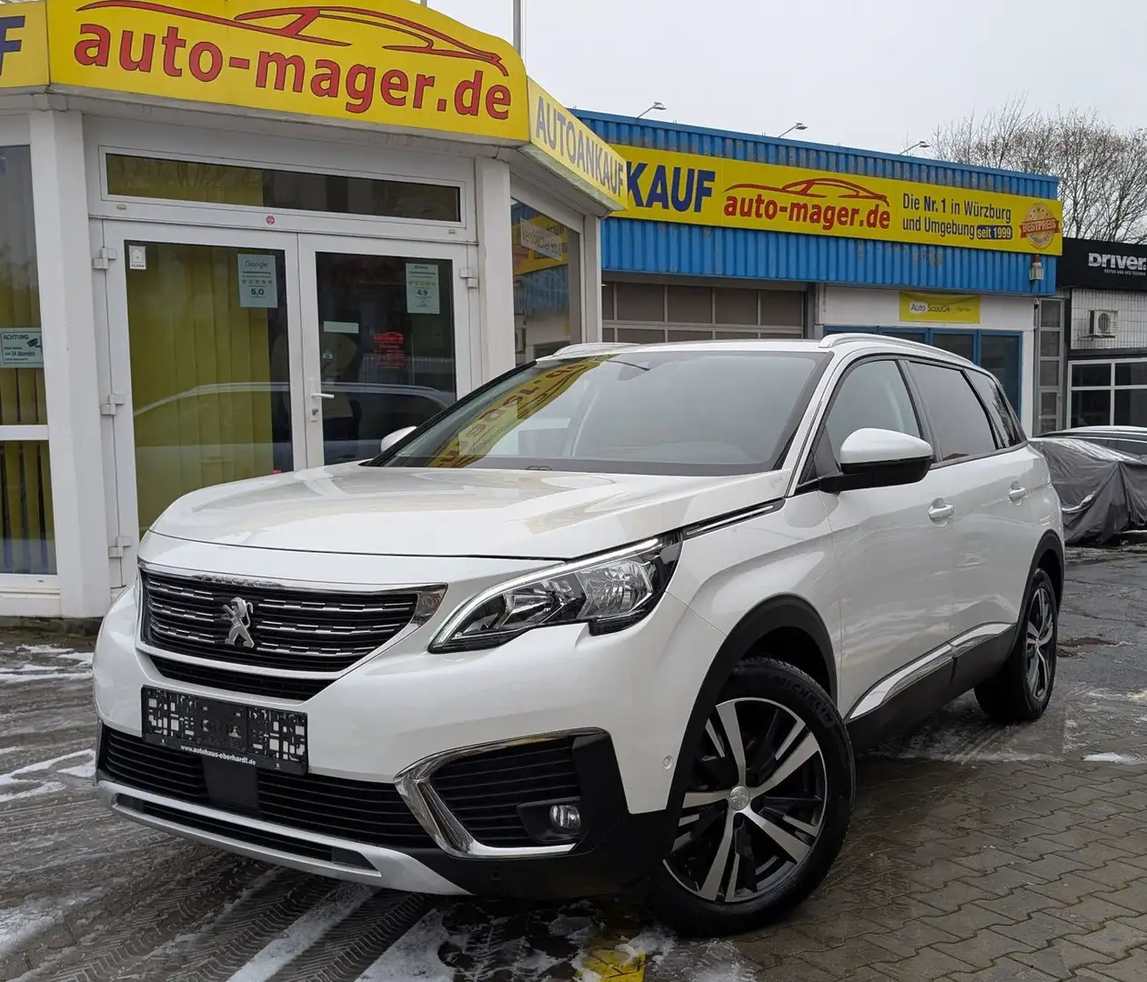 Peugeot 5008 Allure*1Hand*7SI*AHK*Metallic*Virtual*Garan Weiß - 1