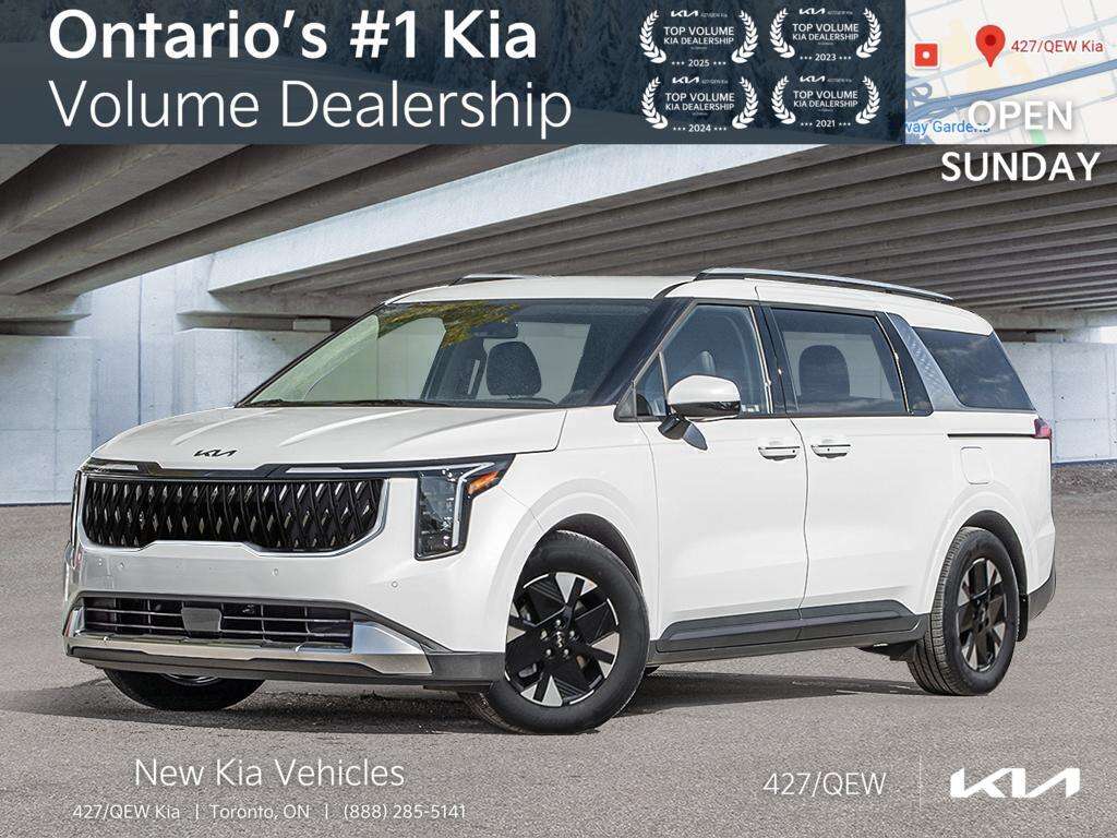 White 2026 Kia Carnival Hybrid Minivan Automatic