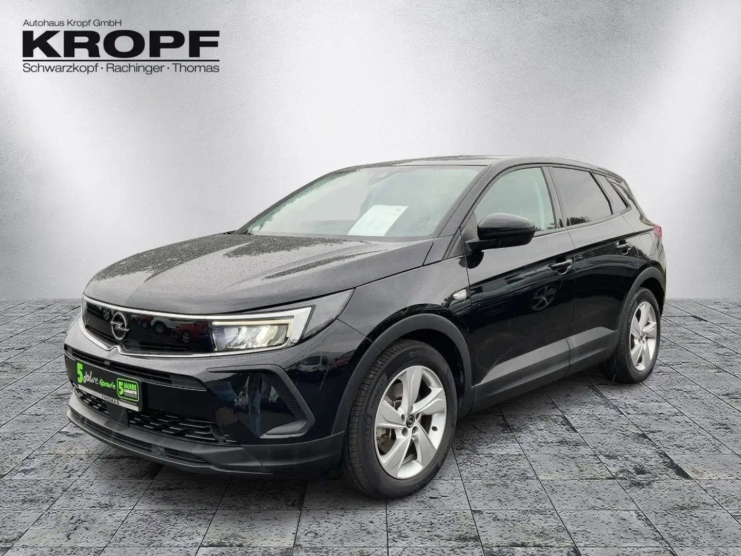 Opel Grandland 1.6 Turbo ACC+AHK+LED+Navi+SHZ+2xKlima Schwarz - 2