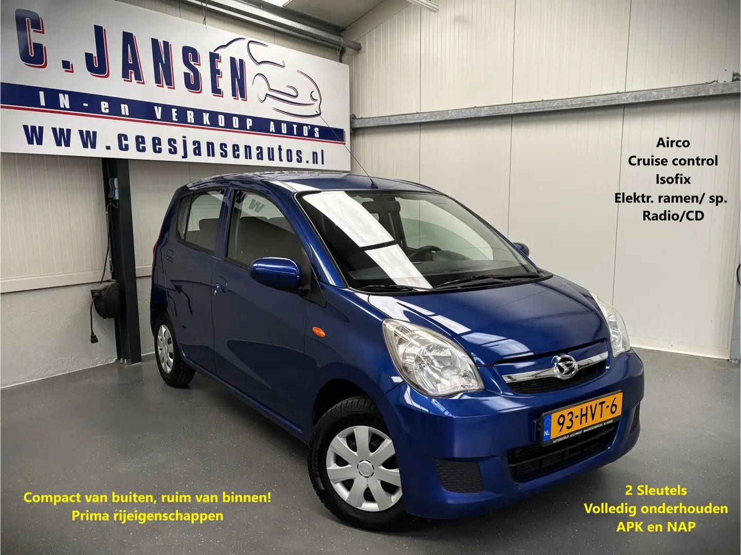 Daihatsu Cuore 1.0 Cup SUPER HANDIG !! Blauw - 1