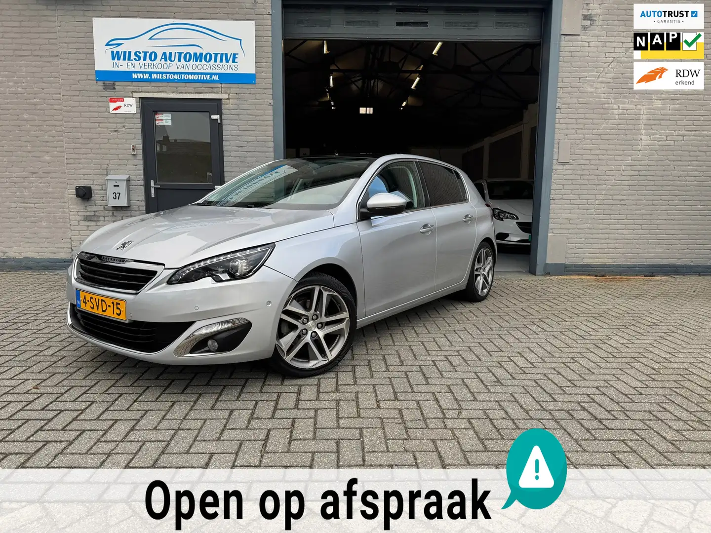 Peugeot 308 1.6 THP Allure*156pk*Pano*Keyless*LED*Nw APK*Rijkl Grijs - 1