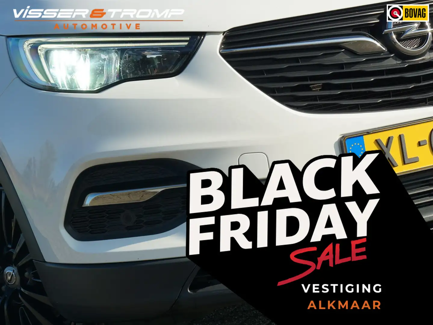 Opel Grandland X 1.2 Turbo Ultimate AUT | Summit White | Panoramada Wit - 1