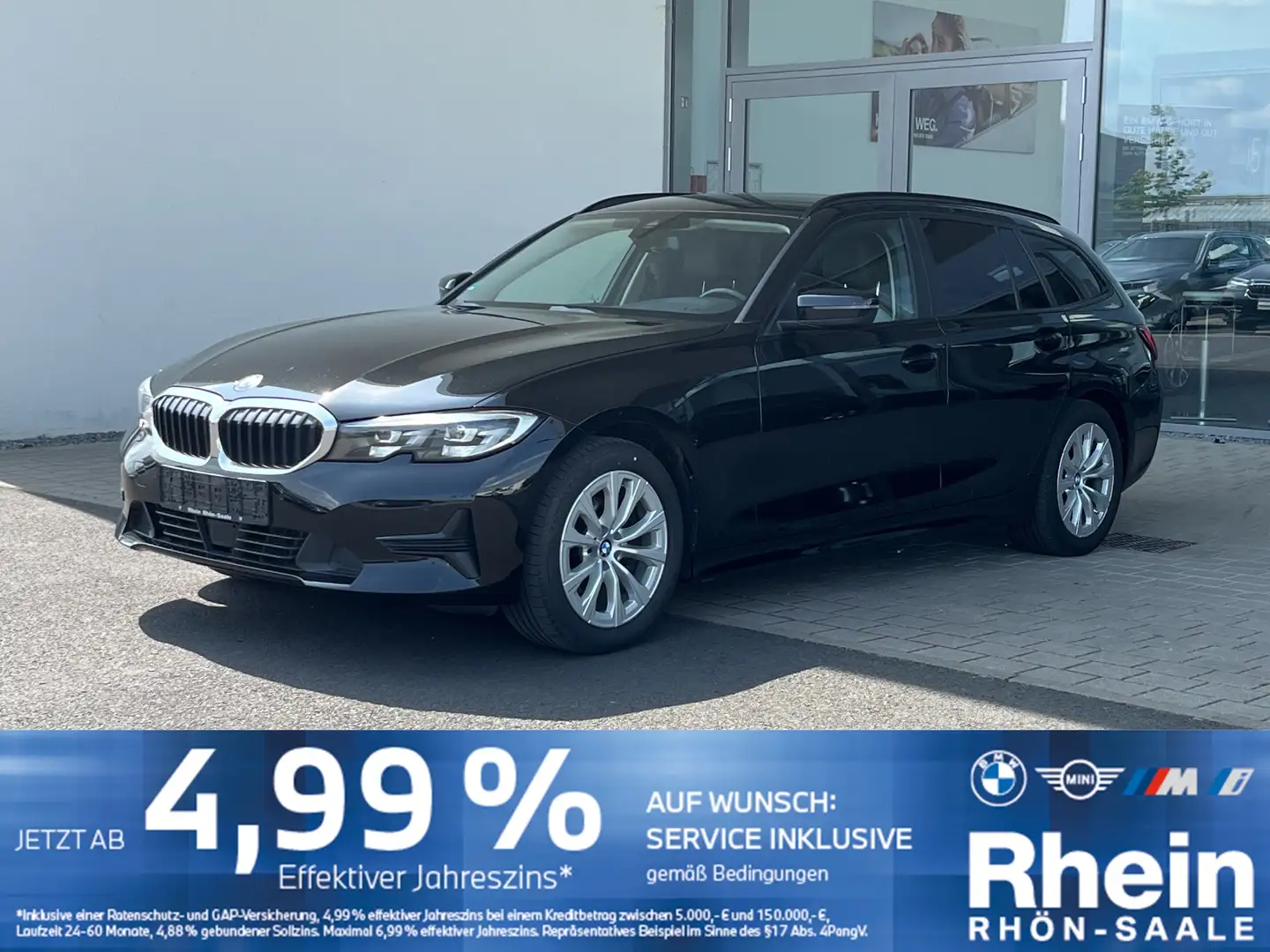 BMW 318 d Touring Advantage Navi.Hifi.AHK.PDC.Tempom. Zwart - 1