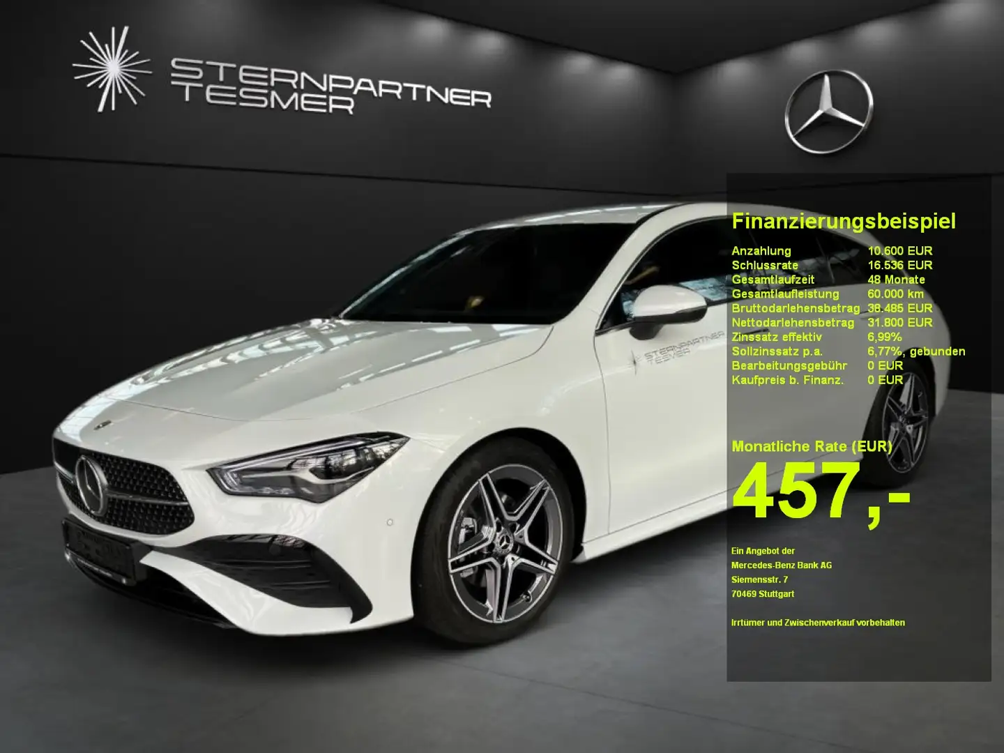 Mercedes-Benz CLA 180 Shooting Brake +AMG+Memory+MBUX+KAMERA Weiß - 1