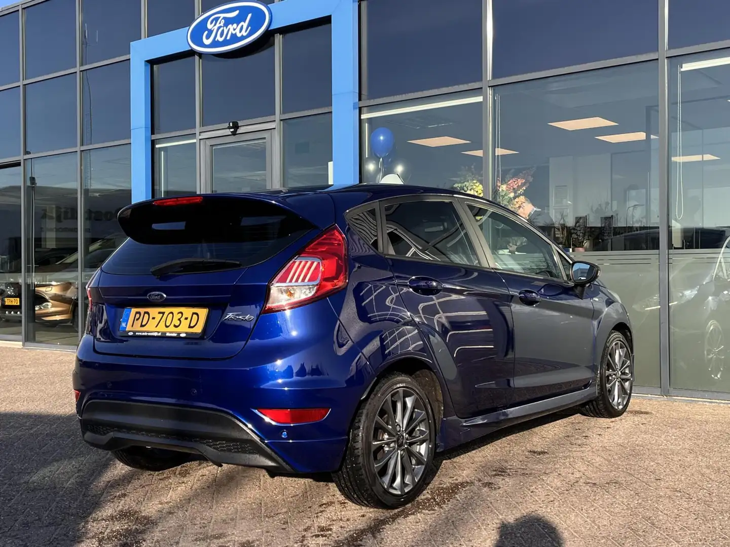 Ford Fiesta 1.0 EcoBoost ST Line 100PK Cruise Navi Parkeersens Bleu - 2