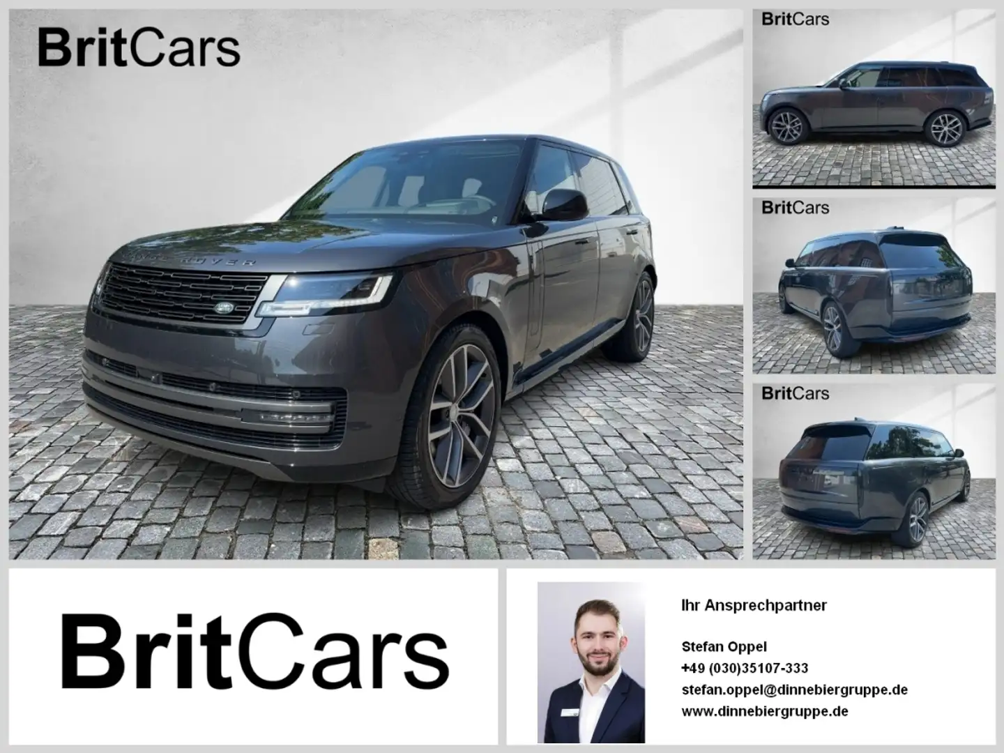 Land Rover Range Rover LWB P460e HSE Luft HUD 360 ParkAss. Grau - 1