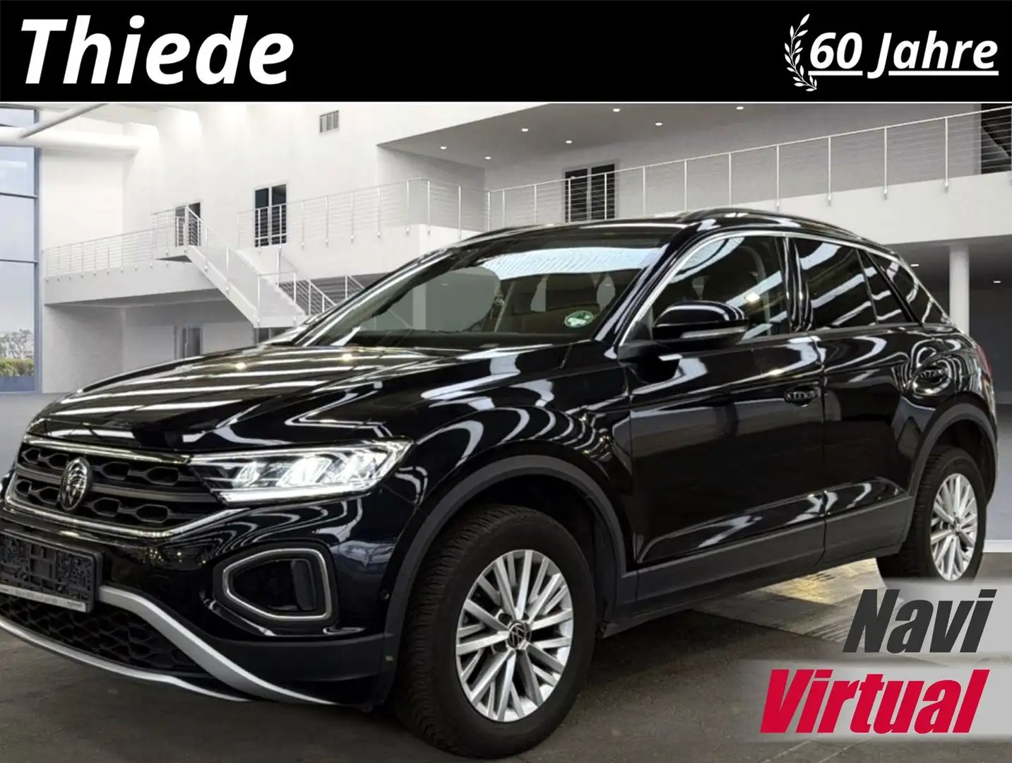 Volkswagen T-Roc 1.0 TSI LIFE NAVI/LED/VIRTU./PARK/SHZ/DAB+ Noir - 1
