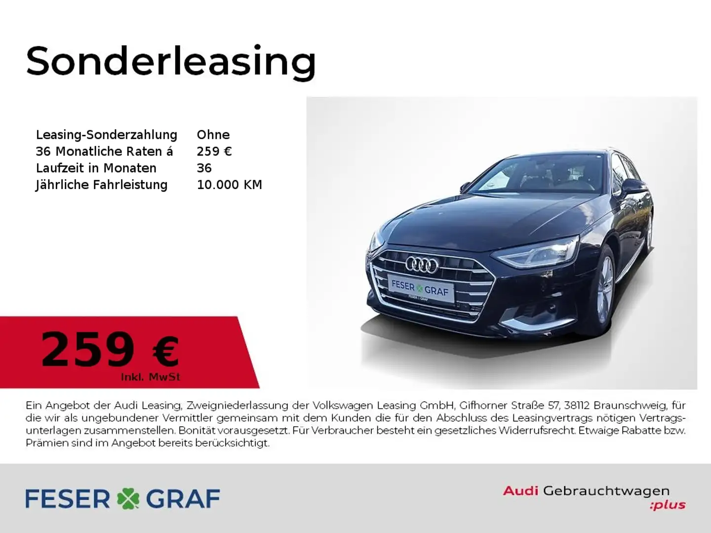 Audi A4 Avant 35 TFSI Advanced ACC LED Navi Rüka Schwarz - 1