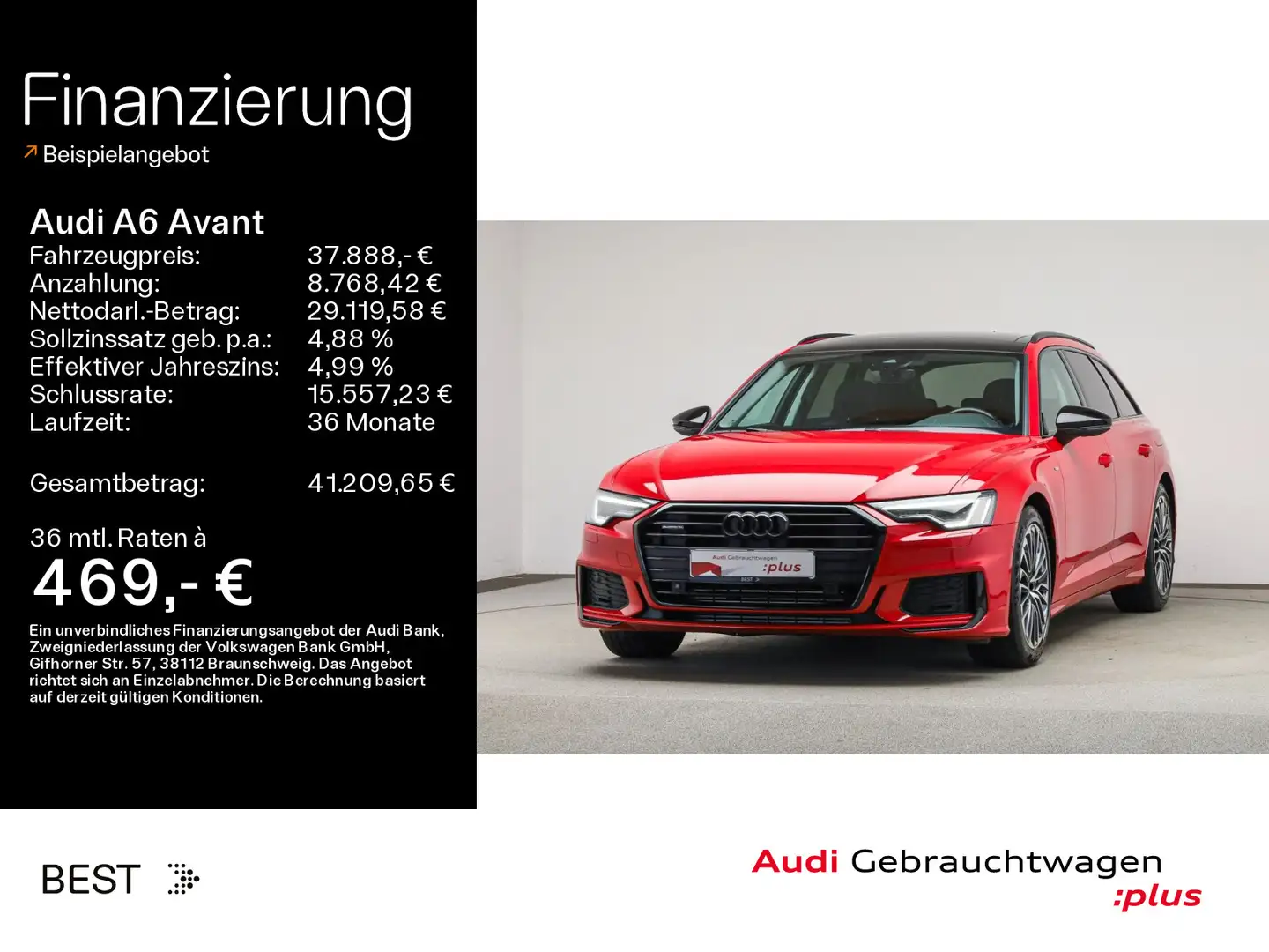 Audi A6 sport 55 TFSI e qu Pano*AHK*Stndklima Piros - 1