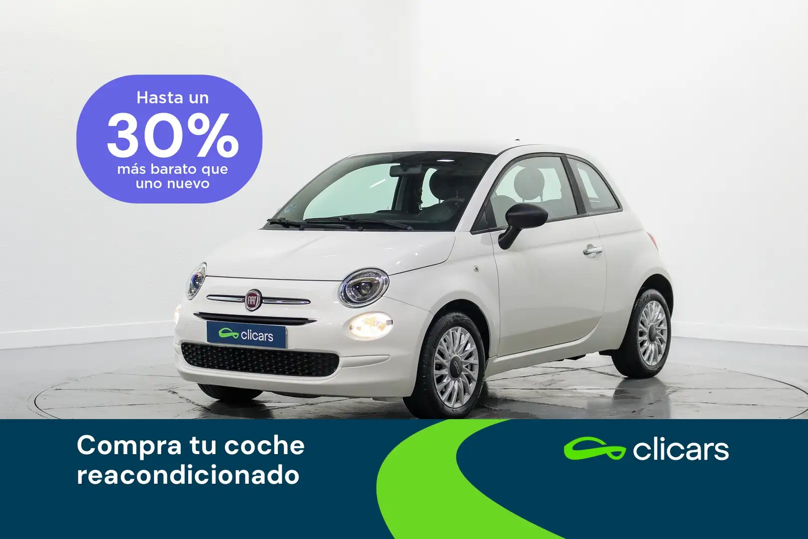 Fiat 500 1.0 Hybrid Cult 52kW Weiß - 1