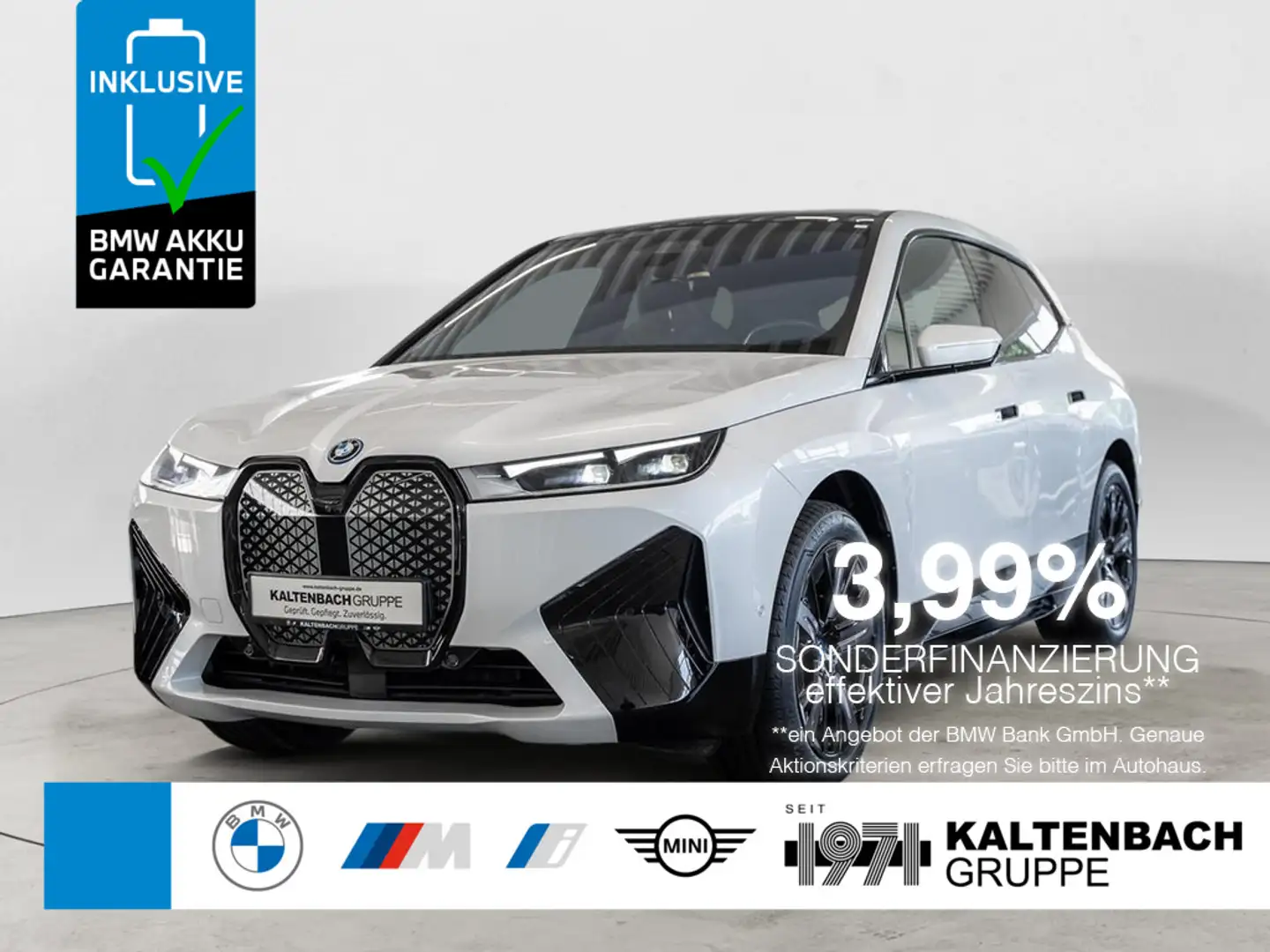 BMW iX xDrive 40 Sport PANO AHK HUD 360° LED ACC Weiß - 1