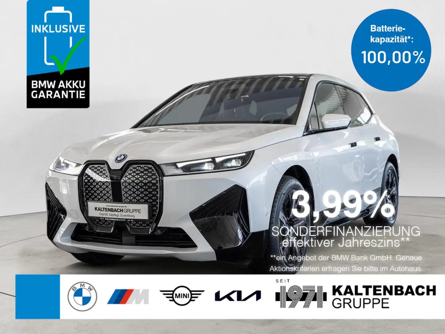 BMW iX xDrive 40 Sport PANO AHK HUD 360° LED ACC Wit - 1