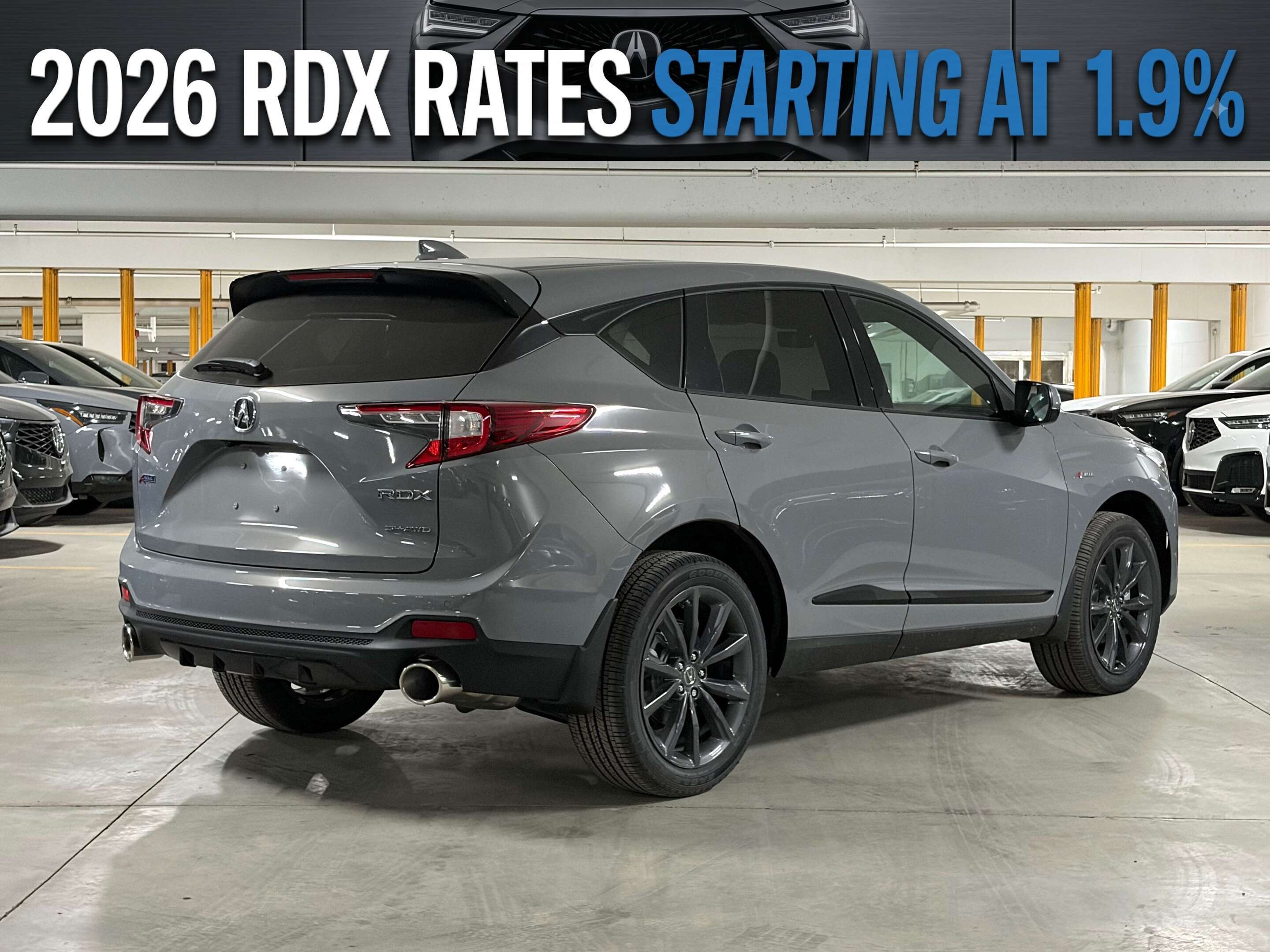 Gray 2026 Acura RDX SUV / Crossover All-Wheel Drive Automatic