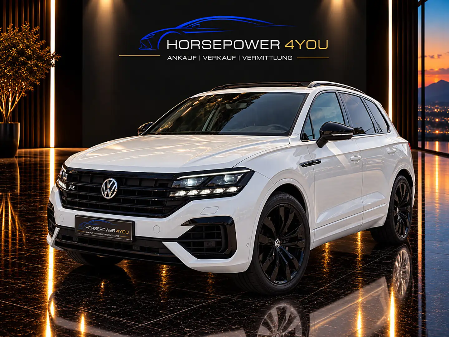 Volkswagen Touareg 4Motion V6 TDI SCR R-Line Aut. **VOLL**/MATRIX/... Weiß - 1