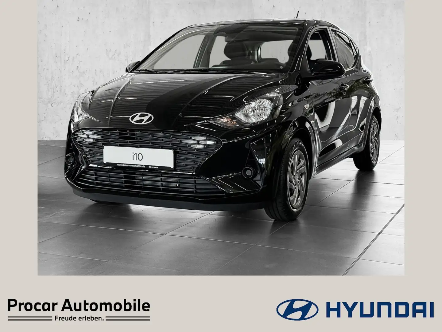 Hyundai i10 1.0 Benzin SELECT MY25+RFK+KLIMA+NAVI Zwart - 1