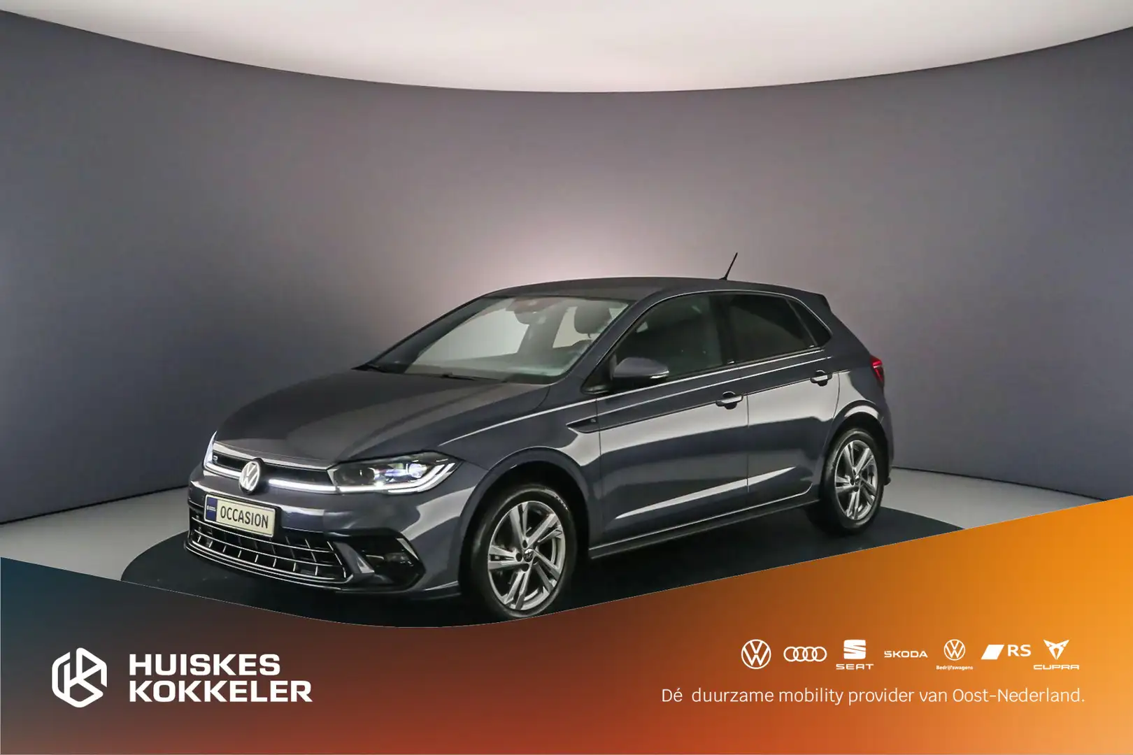 Volkswagen Polo R-Line Business 1.0 TSI 95pk DSG Automaat Adaptive Grijs - 1