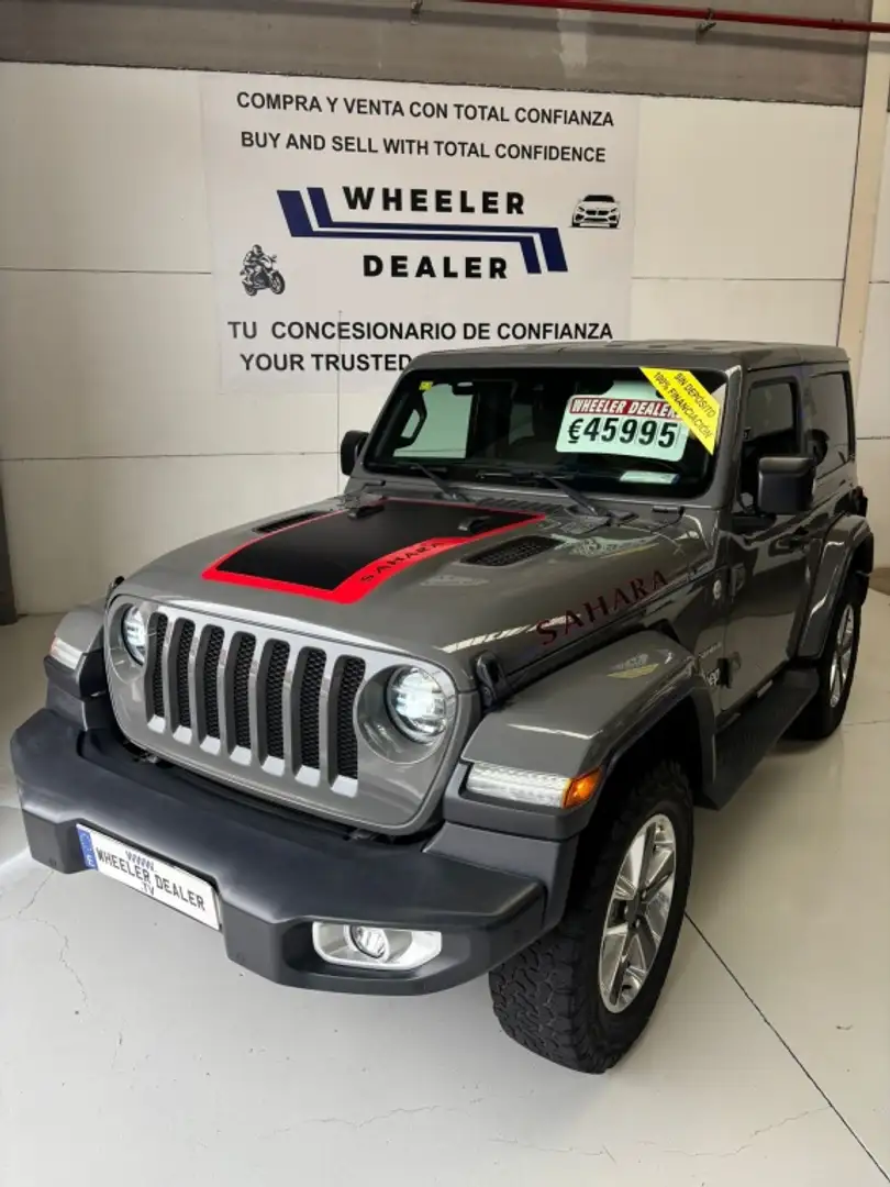 Jeep Wrangler Unlimited 2.2CRD Sahara 8ATX Gris - 1