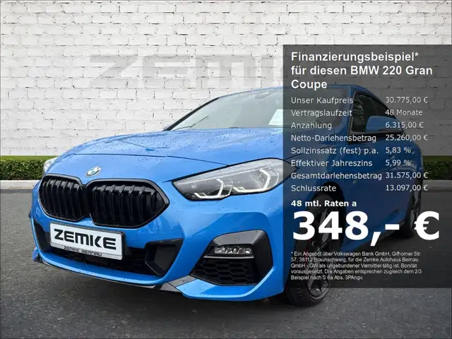 BMW 220 Gran Coupe i M Sport Park-Assistent Navi Digitales