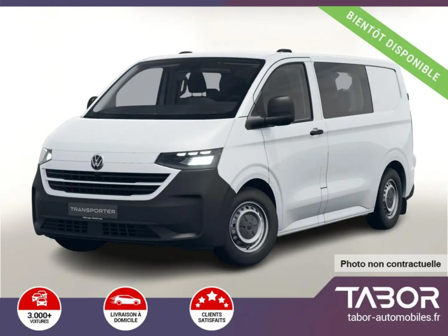 Volkswagen Transporter T7 Plus TDI 110 LED 6pl Blanc - 1