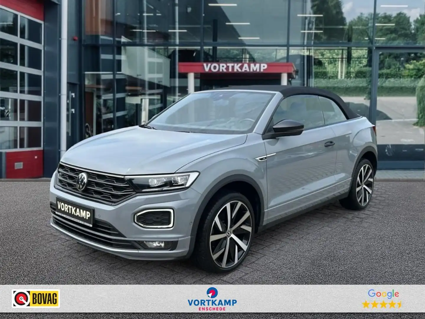 Volkswagen T-Roc 1.5 TSI DSG R-LINE TREKHAAK/CAMERA/LEDER/BEATS-AUD Grijs - 1