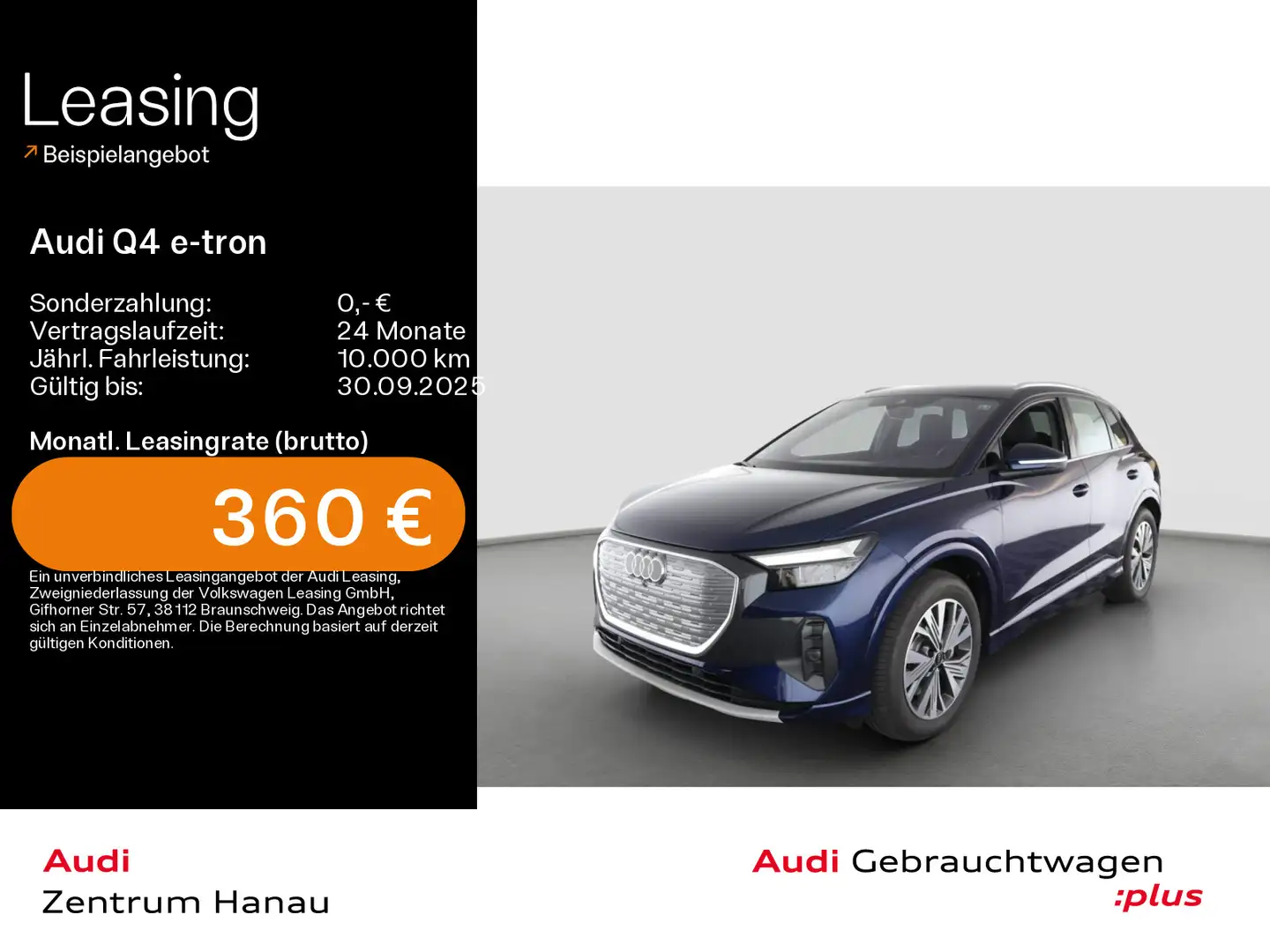 Audi Q4 e-tron 45 quattro advanced*NAVI-PLUS*KAMERA*H Blau - 1