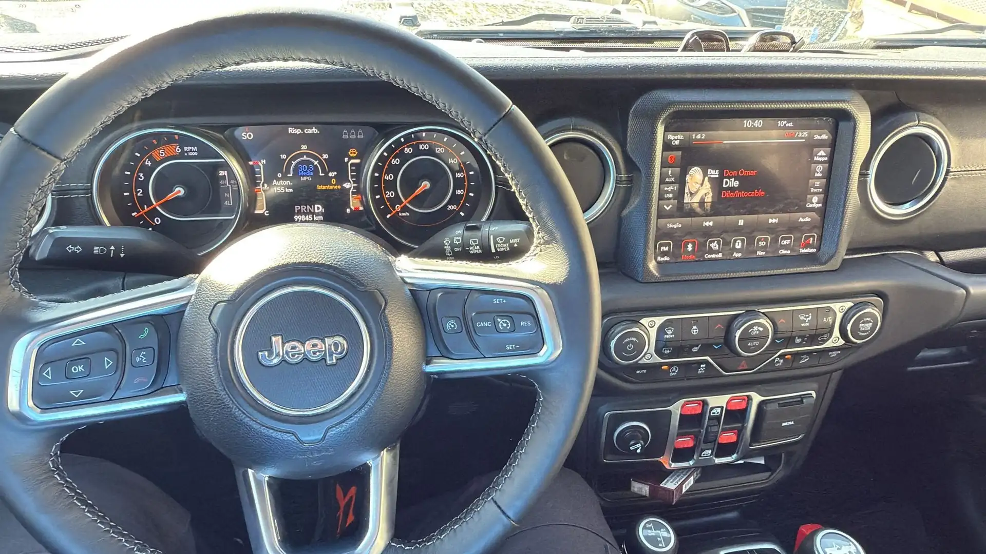 Jeep Wrangler Wrangler IV 2018 Unlimited 2.2 mjt II Sahara auto Nero - 2