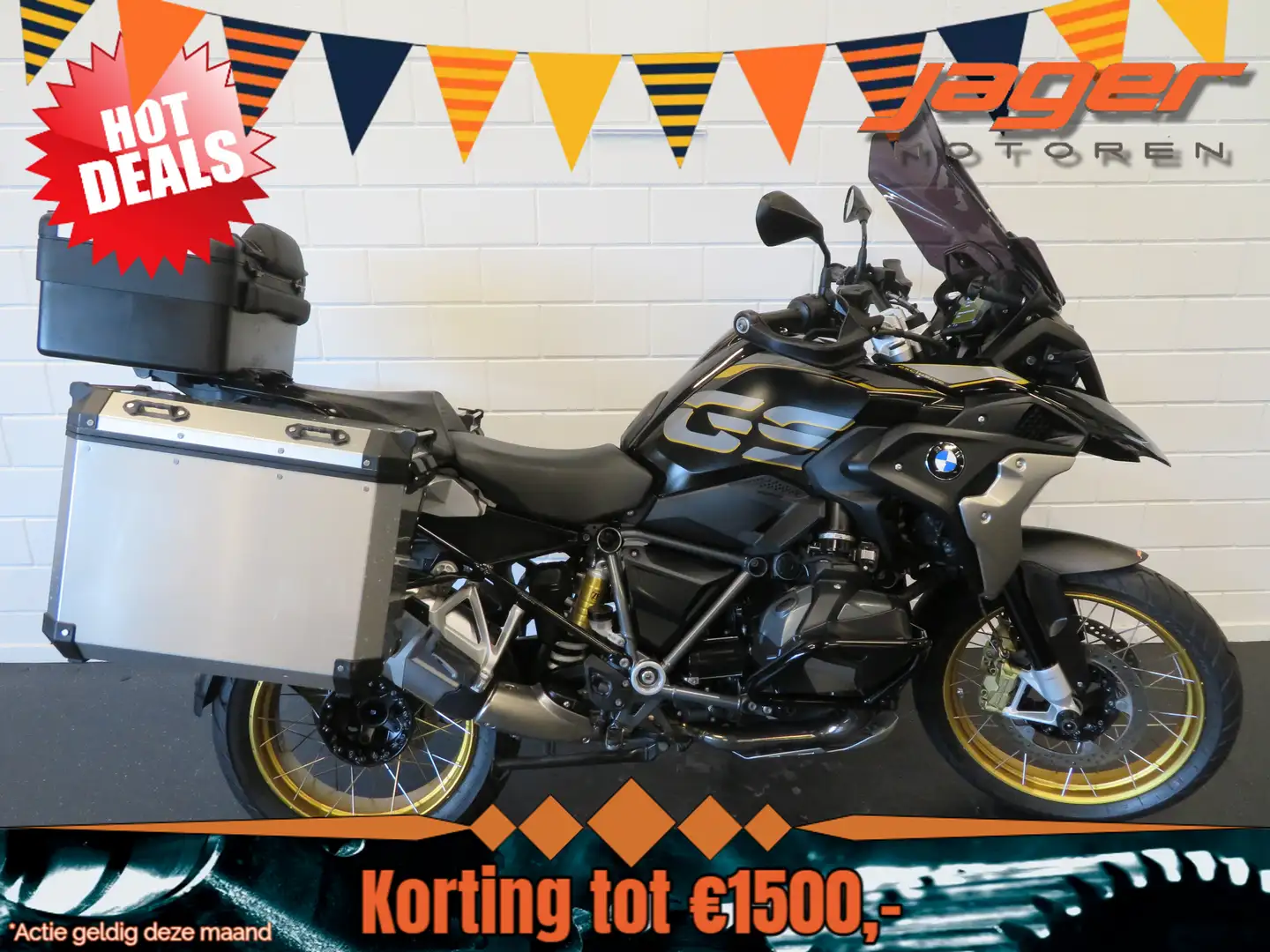 BMW R 1250 GS ABS SOS KEYLESS KOFFERS Zwart - 1