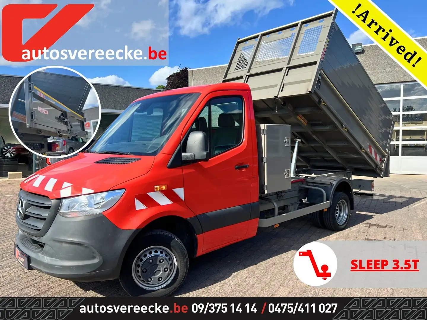 Mercedes-Benz Sprinter 514 KOFFER-KIPPER-LOOFREK(29.500€ex)MTM 7.000kg Rood - 1