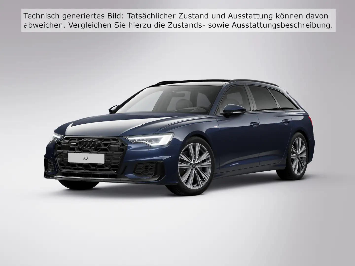 Audi A6 50 TDI Q S LINE PANO LM20 AHK HuD Blau - 2