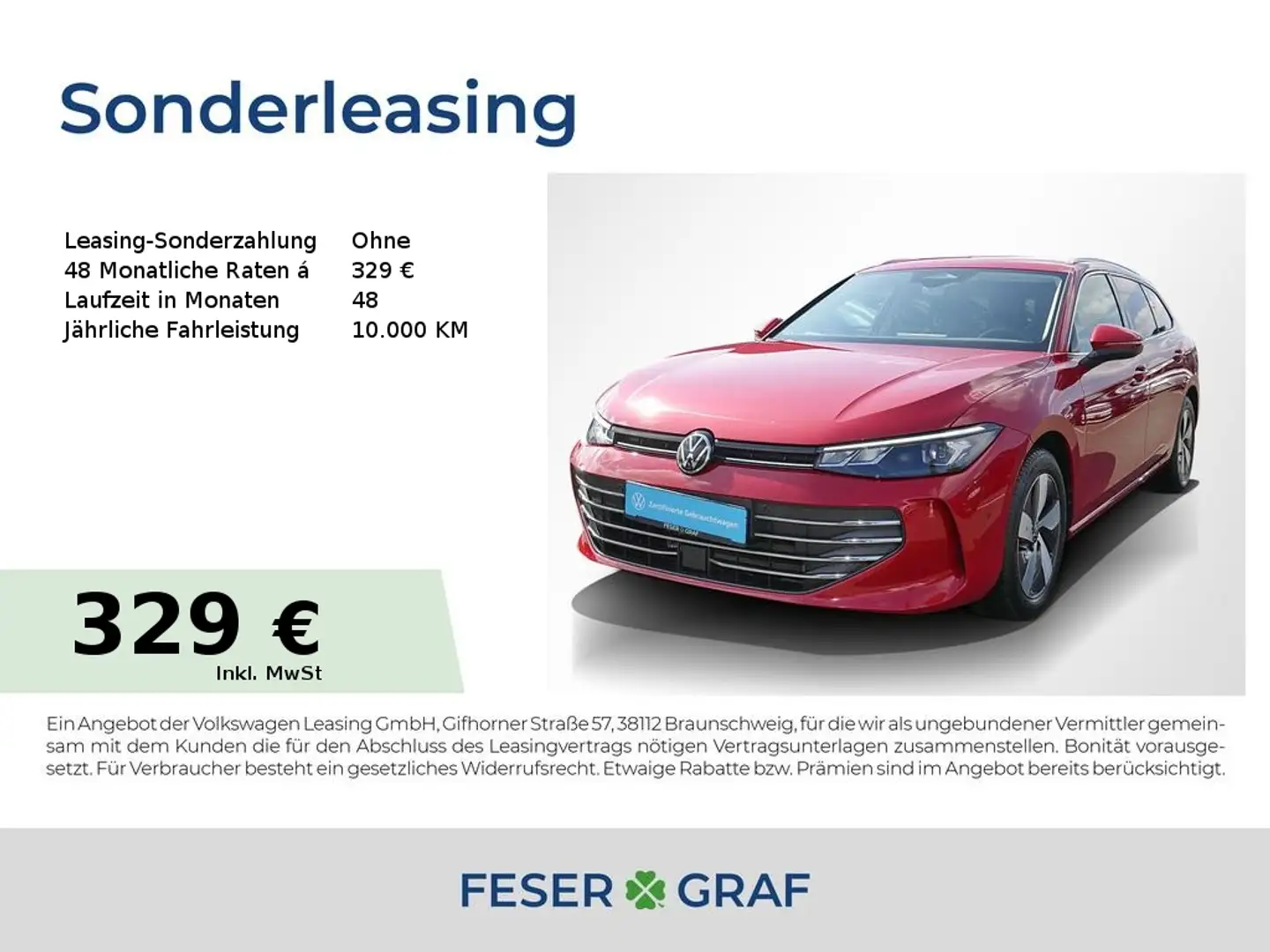 Volkswagen Passat 1.5 eTSI Business DSG 360°ACC AHK LED Navi Rot - 1