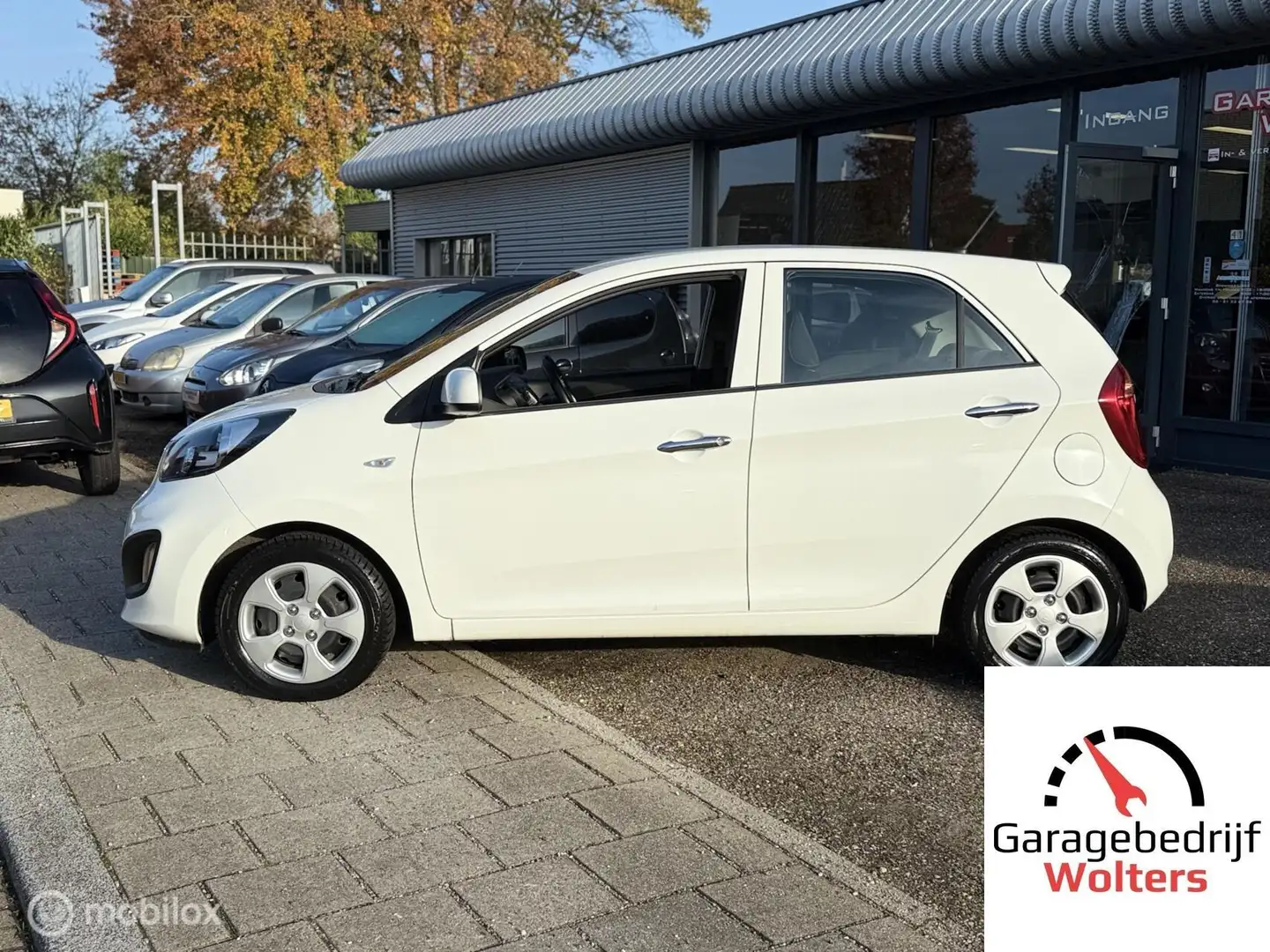 Kia Picanto 1.0 CVVT ISG Airco 5drs nw apk 1ste eign Wit - 2