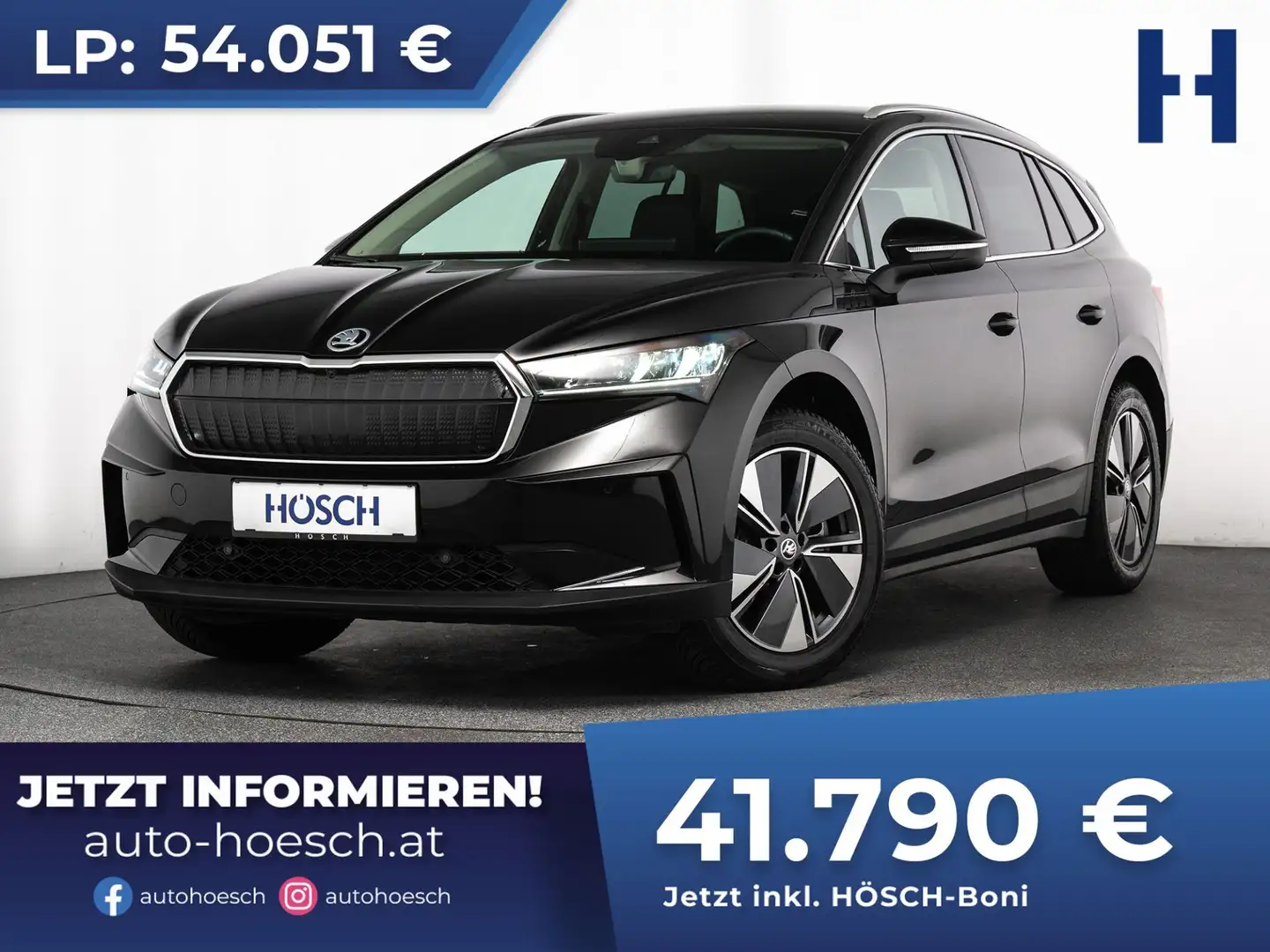 Skoda Enyaq iV 85x 82kWh ERSTBESITZ JETZT RESERVIEREN Schwarz - 1