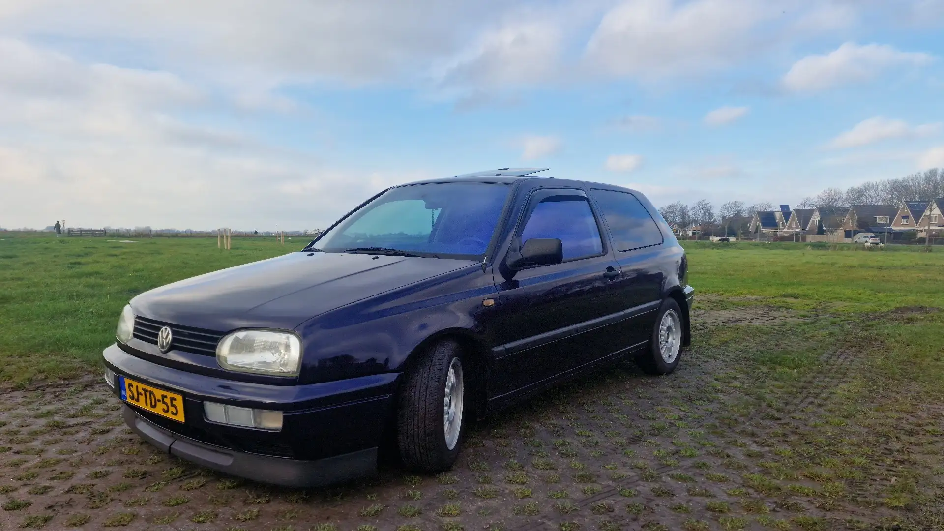 Volkswagen Golf Cabriolet 1.6 Milestone Blauw - 2