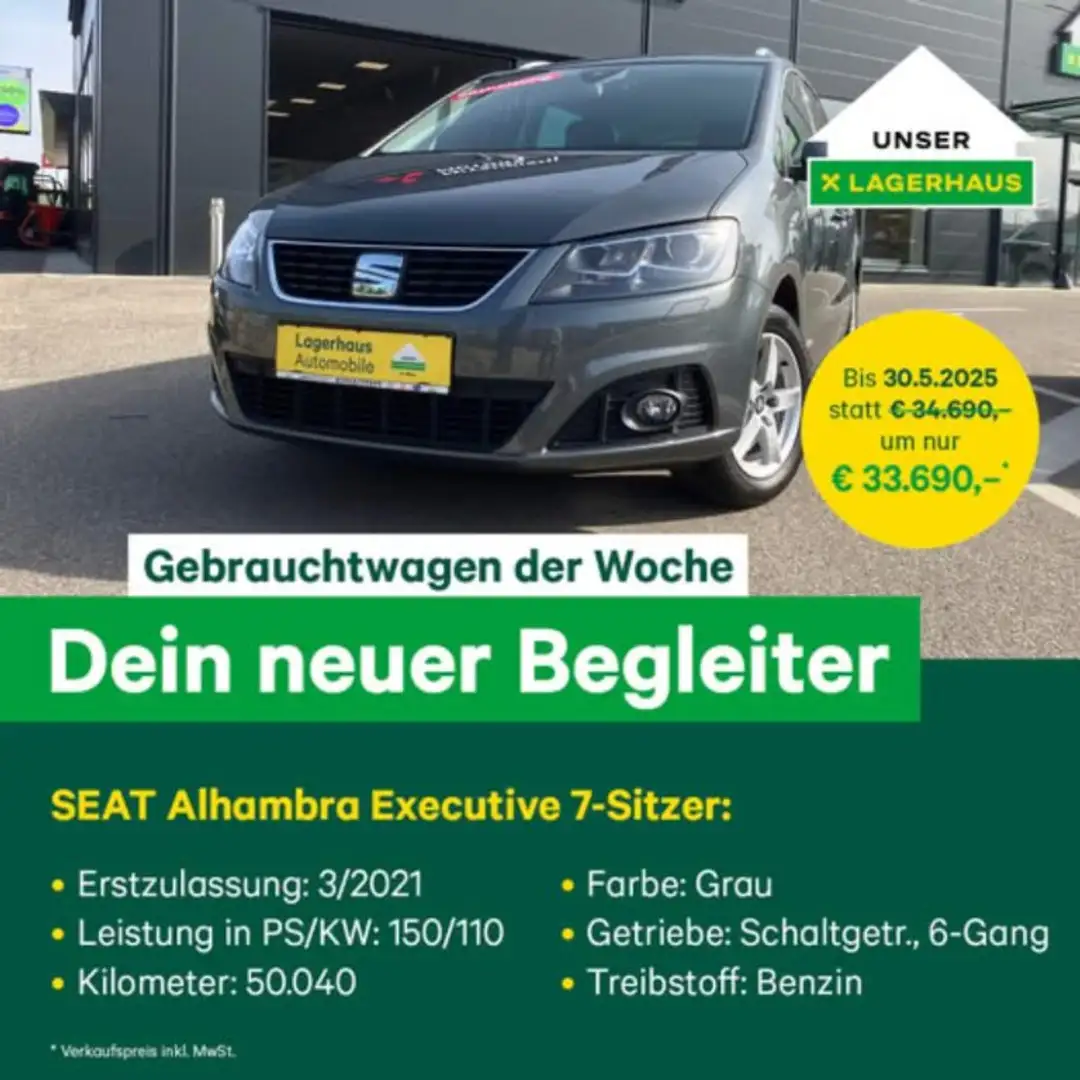 SEAT Alhambra Austria Edition Executive 1,4 TSI Grau - 2