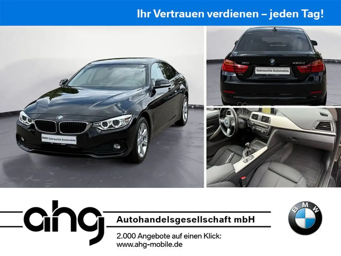 BMW 420 Advantage Navigation Klim Zwart - 1