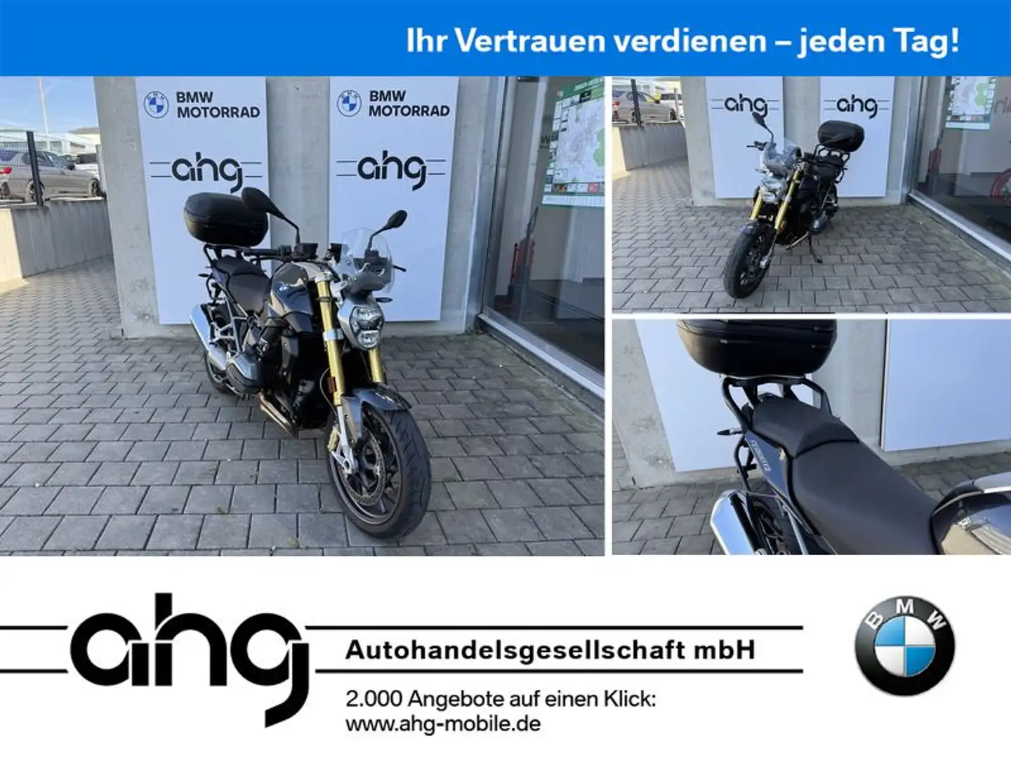 BMW R 1200 R mit 2 Paketen, Topcase uvm. Silber - 1