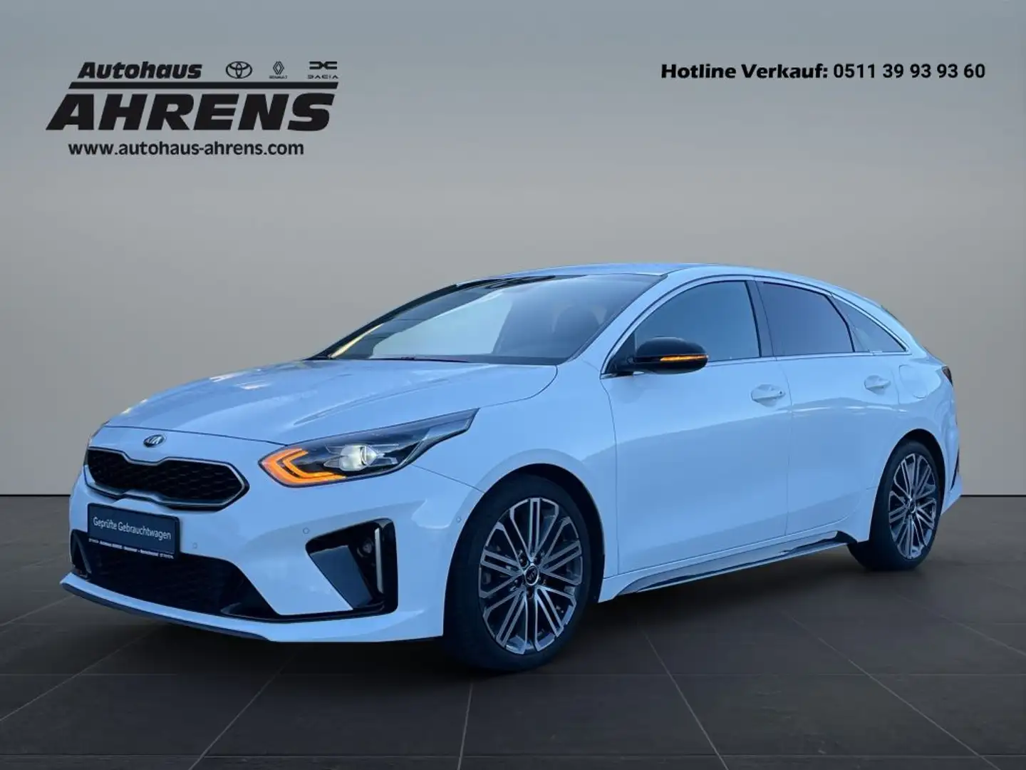 Kia ProCeed / pro_cee'd T-GDI DCT7 GT LINE Navi Leder 18 Zoll  Allwetter A Weiß - 1