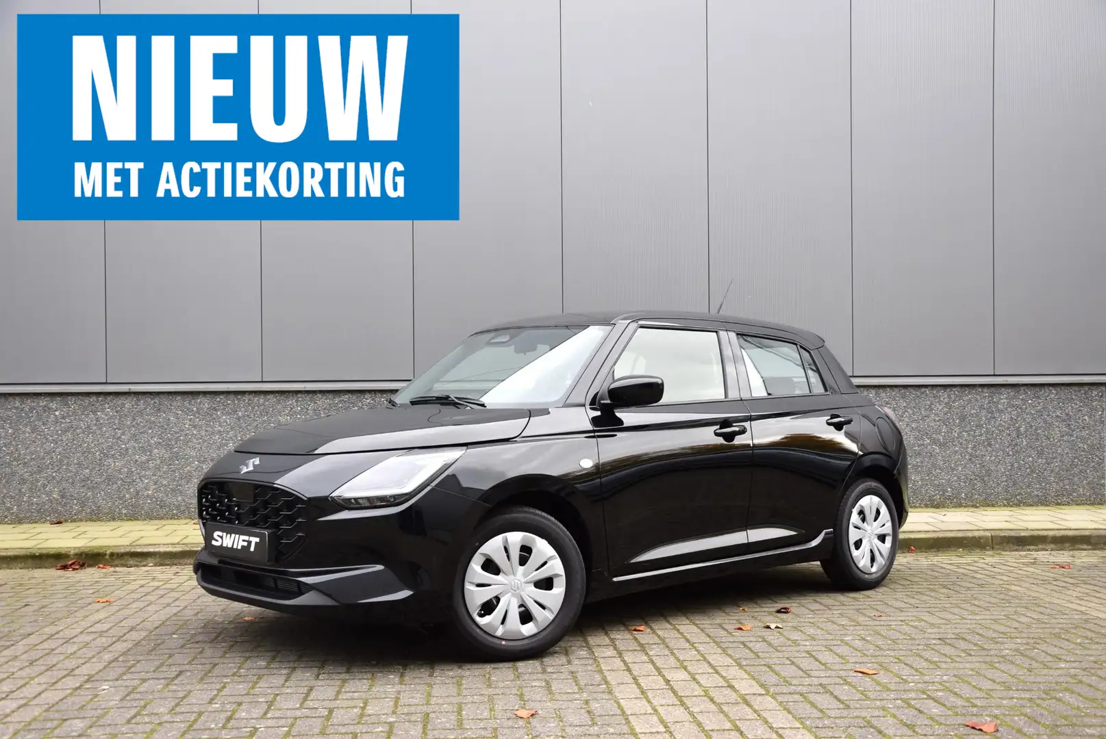 Suzuki Swift 1.2 Comfort Smart Hybrid | Actiekorting €2.300,- t Zwart - 1