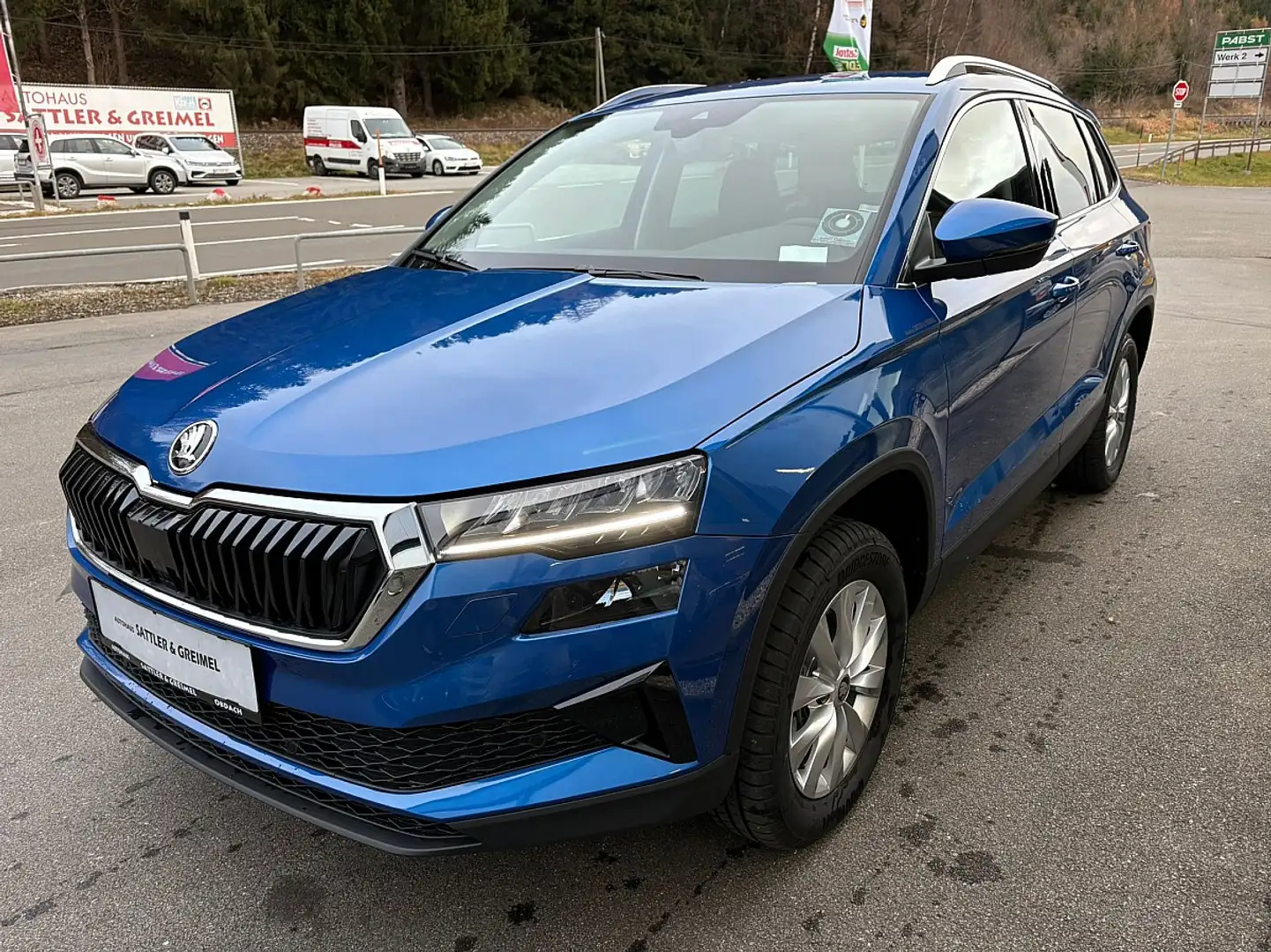 Skoda Karoq 2,0 TDI 4x4 DSG Selection Blauw - 1