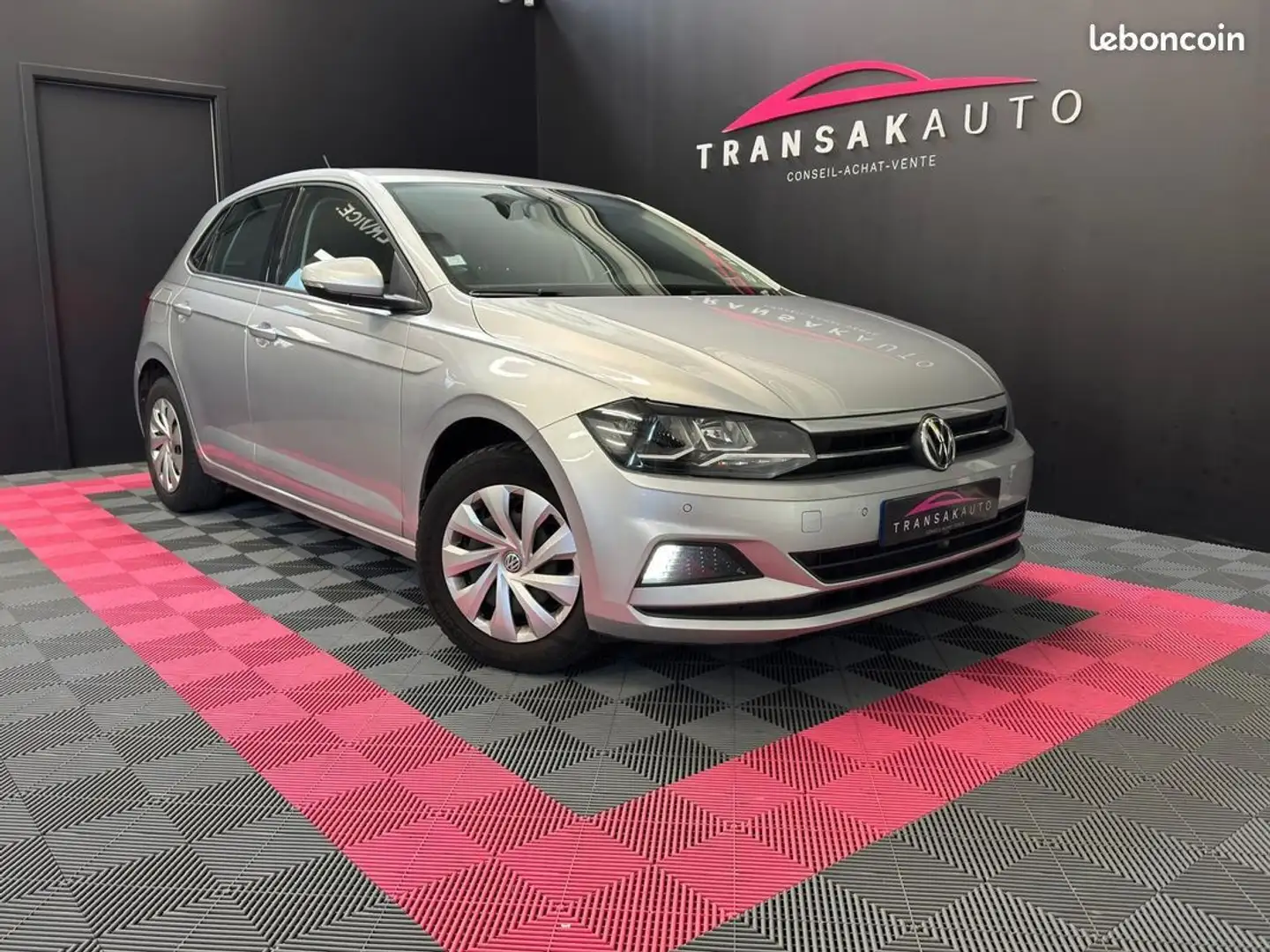 Volkswagen Polo 1.0 TSI 95ch DSG7 Lounge SECONDE MAIN RÉVISION À J Gris - 1