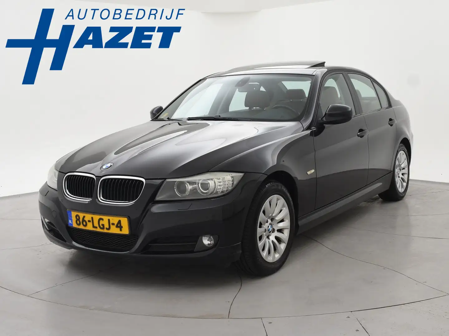 BMW 318 3-serie 318D SEDAN AUT. + SCHUIFDAK | LEDER | XENO Schwarz - 1